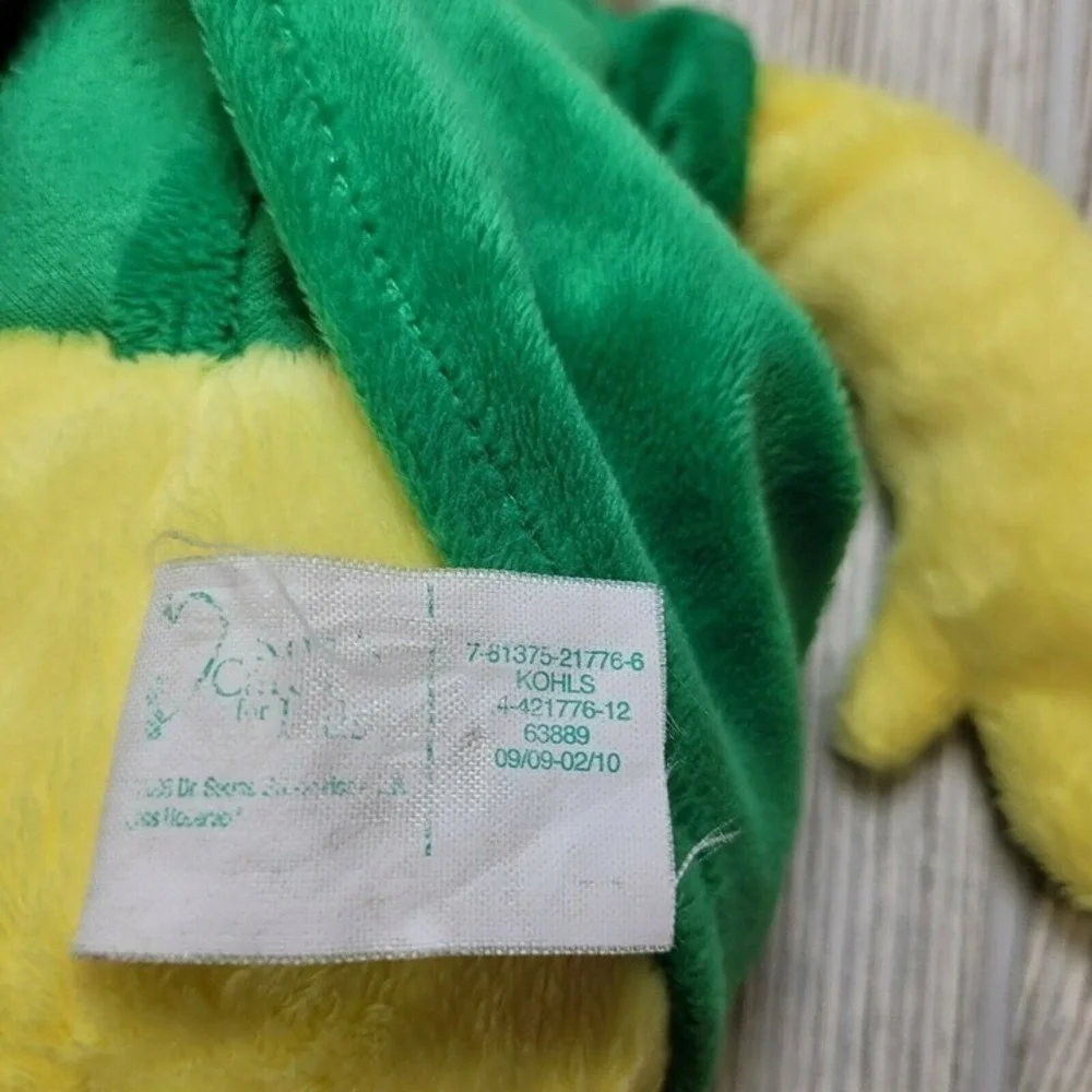 Kohls Cares Dr Seuss‎ Sam I Am Plush Toy Yellow Green 2010 Stuffed Character